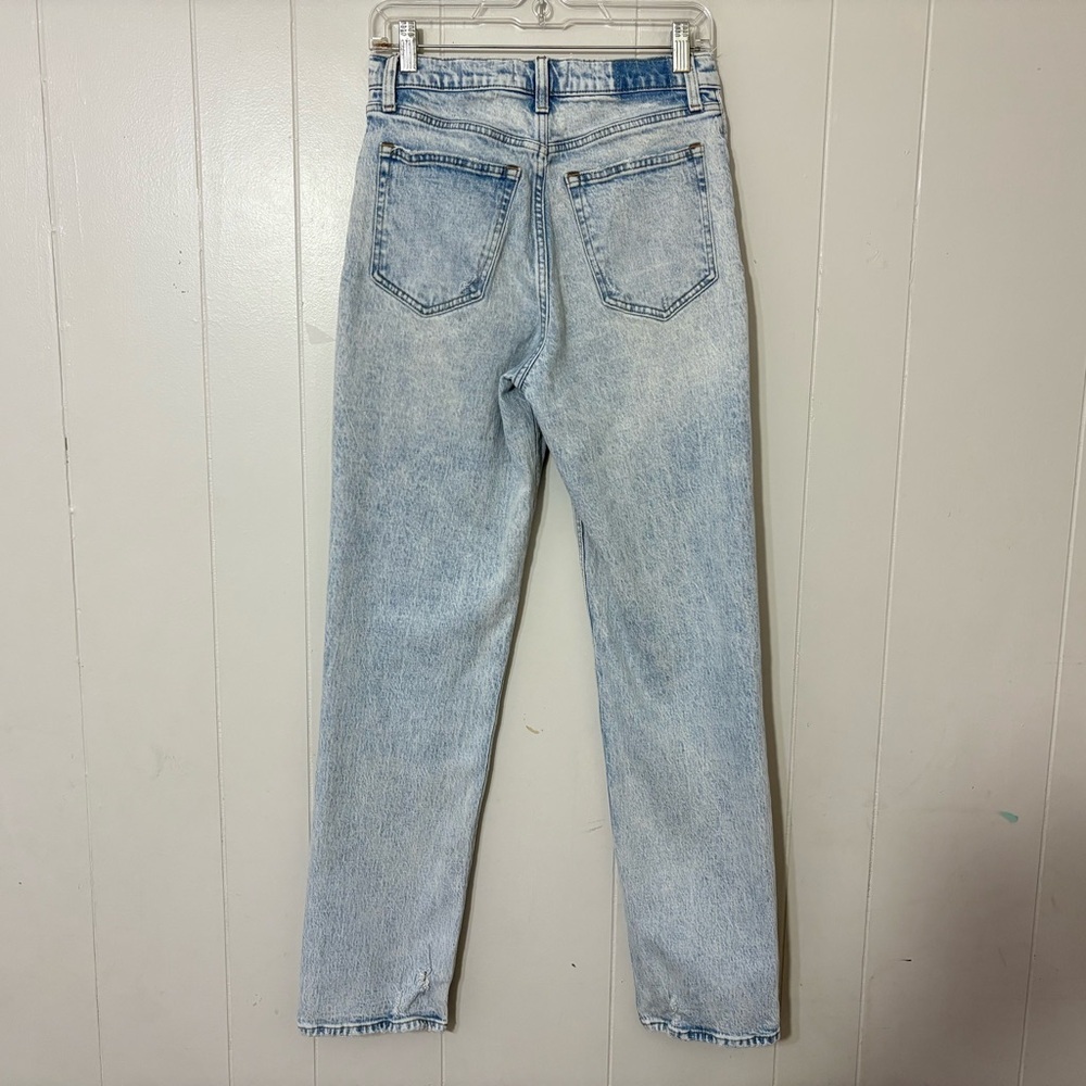 Abercrombie & Fitch 90’s Straight Ultra High Rise Jeans Light Wash Size 6 / 28 - Picture 6 of 10